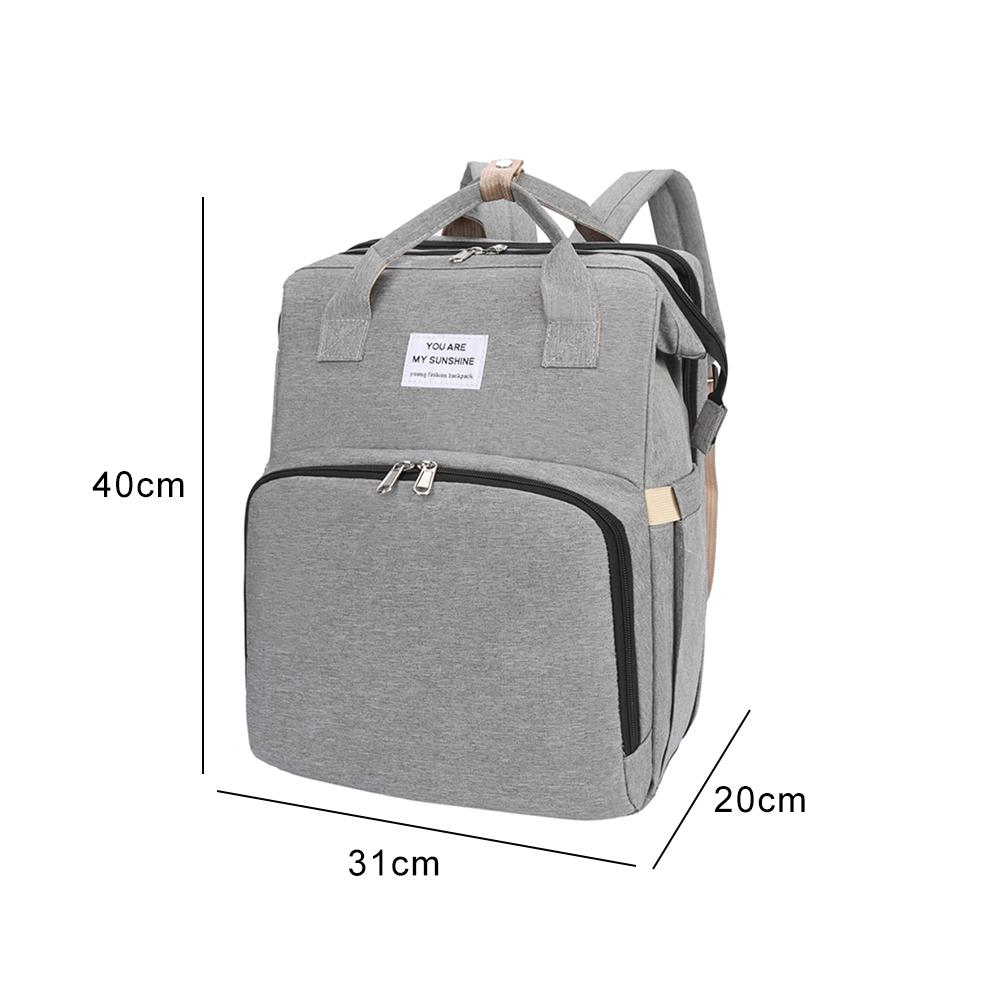 Multifunctional Portable Diaper Bag Folding Baby Travel Large Backpack Baby Bed Diaper Changing Table Pads For Outdoor